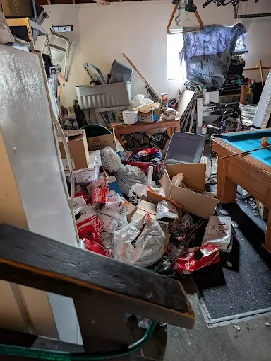 image of a house full of stuff needing a clean out near malibu